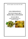 Giáo trình Sản xuất rau quả muối chua, dầm giấm - MĐ04: Chế biến rau quả