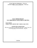 Giáo trình Xác định kháng sinh thông thường (Nghề: Sử dụng thuốc thú y trong chăn nuôi) - Sở Nông nghiệp và PTNT tỉnh Bà Rịa – Vũng Tàu