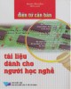 Tài liệu dành cho người học nghề điện tử căn bản: Phần 2