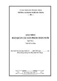 Giáo trình Bảo quản các sản phẩm chăn nuôi (Nghề: Thú y - Trình độ: Cao đẳng) - Trường Cao đẳng nghề Sóc Trăng