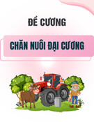 Đề cương ôn tập môn Chăn nuôi đại cương