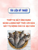 Tài liệu kỹ thuật: Thiết bị sấy ứng dụng năng lượng mặt trời với dàn sấy tự động cho cá sặc rằn